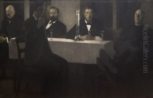 Five portraits by Vilhelm Hammershoi