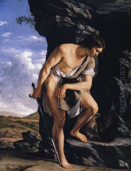 David Contemplating the Head of Goliath - view 1