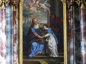 Sainte Parente, saint Antoine de Padoue et l'Enfant Jesus by unknown