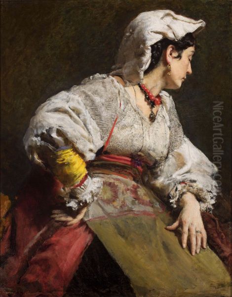 Study of an Italian woman - view 1