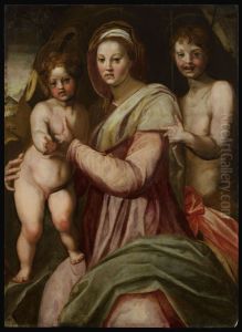 Madonna and Child with St. John the Baptist by Andrea Del Sarto