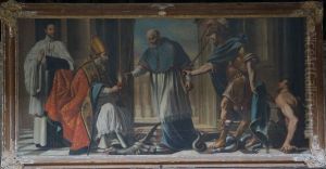 Saint Augustin terrassant l'heresie by Jacques de Letin