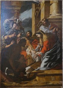 L'Adoration des bergers by Jacques de Letin