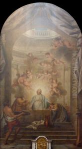 Les Disciples d'Emmaus by Charles-Antoine Coypel