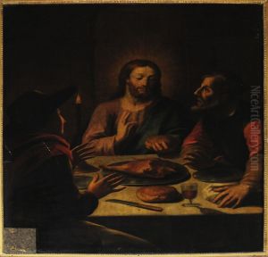 Les disciples d'Emmausoule repas d'Emmaus by Jean Restout