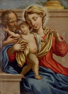 Die Heilige Familie by Giovanni Domenico Cerrini