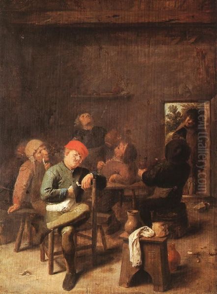 Peasants Smoking and Drinking - view 1