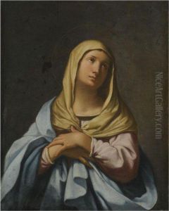 The Madonna In Prayer by Giovanni Domenico Cerrini