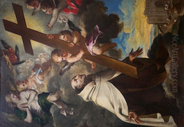 Saint Jean-de-la-Croix in Ecstasy before the Cross - view 1