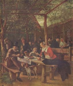 Wirtshausgarten by Jan Steen