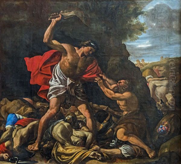 Samson massacrant les Philistins - view 1
