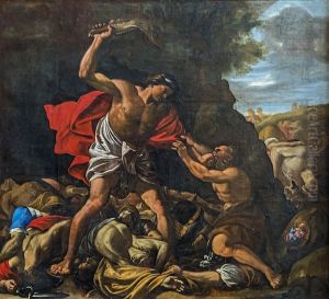 Samson massacrant les Philistins