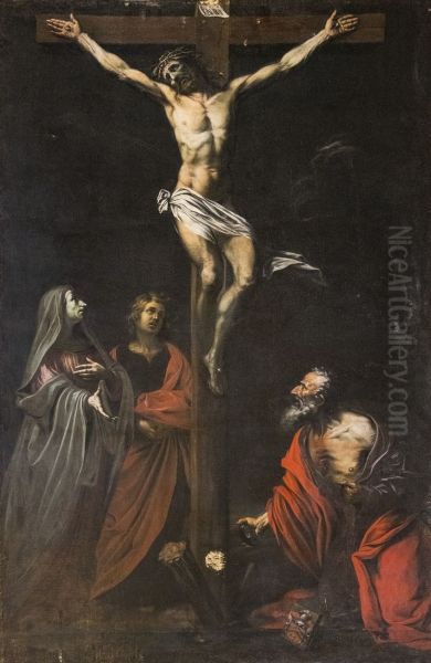 Kreuzigung mit Maria und den hll. Johannes und Hieronymus - view 1