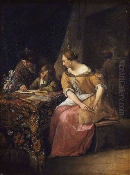 Interior with a Painter and His Family) - view 1