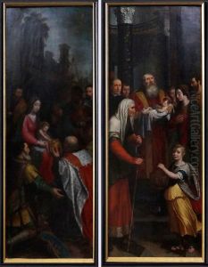 L'Adoration des Mages et La Presentation au Temple by Otto van Veen
