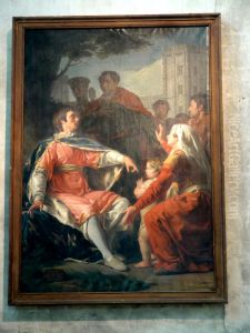 St. Louis rendering justice to Vincennes by Nicolas-Guy Brenet