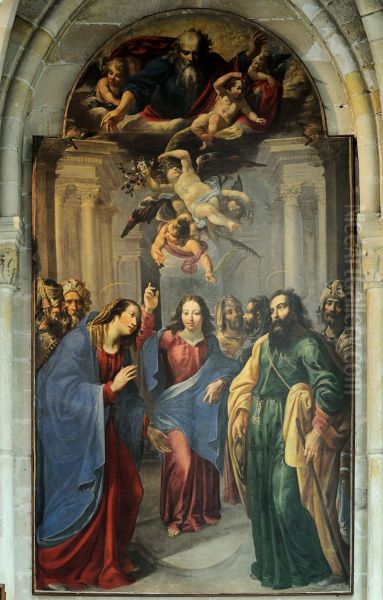 Jesus at the temple - view 1
