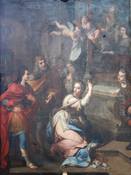 Sainte Cunegonde et Sainte Cecile by Pierre Parrocel - view 1