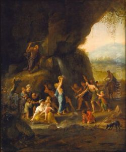 Moses Striking Water from the Rock