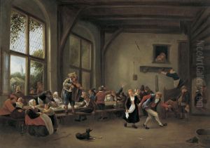 Mery company in an inn by Jan Steen