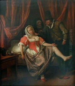A Scene in a Brothel (or, The Courtesan) by Jan Steen