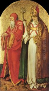 Jabacher Altar, rechter Flugel innen, Szene: die Heiligen Simeon und Lazarus Jabacher Altar, rechter Flugel innen, Szene: die Heiligen Simeon und Lazarus
