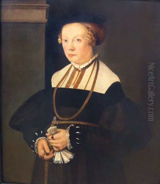 Portrait of Felicitas Welser wife of Hieron. Seiler - view 1