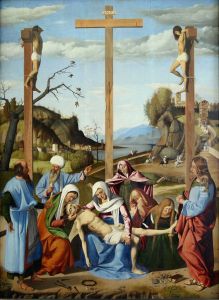 The lamentation over the dead Christ