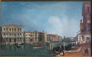 Ansicht des Canale Grande bei Ca Pesaro. by Michele Marieschi