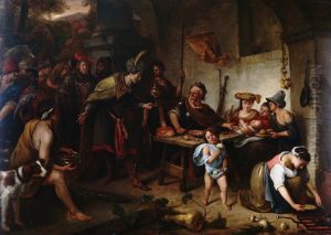Manius Curius Dentatus and the Samnite Ambassadors by Jan Steen