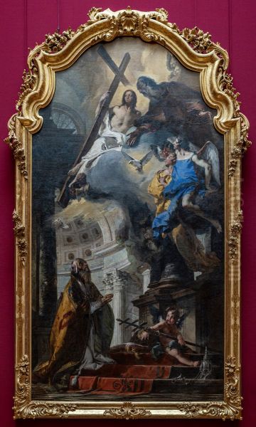Pope St Clement Adoring the Trinity - view 1