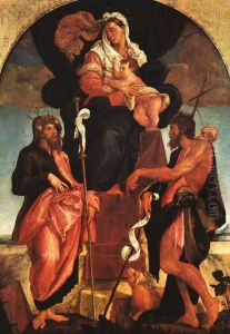 Maria mit Kind und den hll. Jacobus dem Alteren und Johannes dem Taufer thumbnail