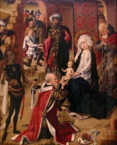 Anbetung der Konige by Master of the Saint Bartholomew Altarpiece