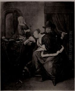 A Girl Asleep and a Man Smoking A Girl Asleep and a Man Smoking