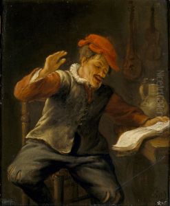 The Sense of Hearing by Jan Steen
