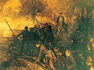Fredrick II at the Battle of Hochkirch by Adolph von Menzel