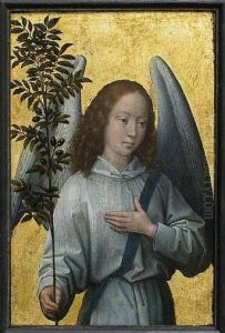 Angel with an olive branch.[1]