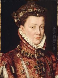 Elisabeth De Valois (1545-1568), femme de Philippe II, roi d'Espagne by Alonso Sanchez Coello