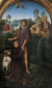 The Donor with St John the Baptist by (manner of) Memling, Hans