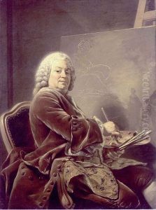 Portrait of Etienne Jeaurat (1699-1789), French painter Portrait of Etienne Jeaurat (1699-1789), French painter