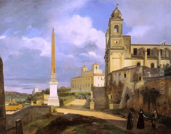 La Trinite-des-Monts et la villa Medicis, a Rome - view 1