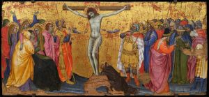 La Crucifixion avec saint Francois agenouille portant les stigmates by Taddeo Di Bartolo