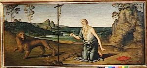 Saint Jerome dans le desert by Lo Spagna