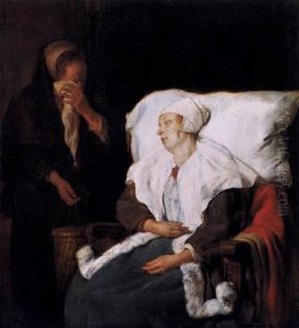 La Fille malade by Gabriel Metsu