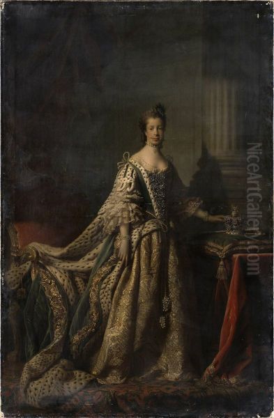 Portrait de la reine Charlotte (1744-1818), en robe de couronnement - view 1