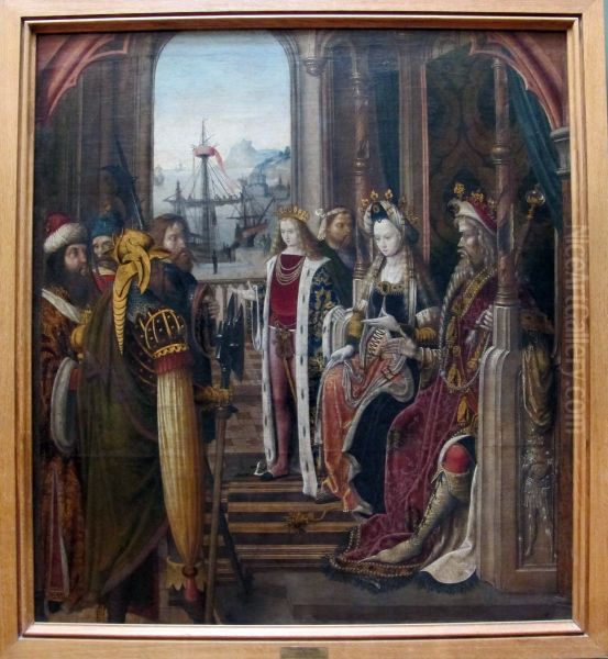 A Pagan King Sends Ambassadors to Ask for Saint-Ursula's Hand in Marriage - view 1