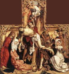 The Descent from the Cross by Master of the Saint Bartholomew Altarpiece