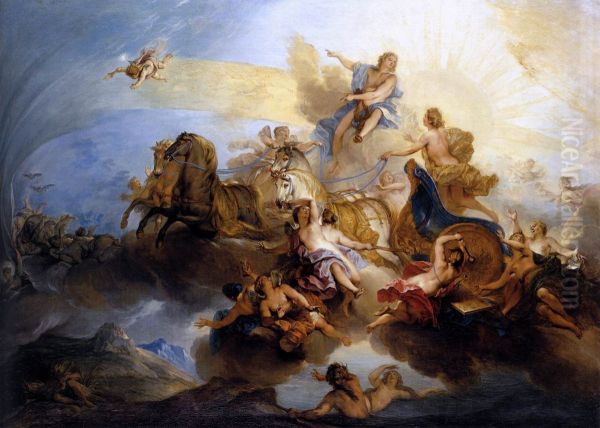 Phaeton on the Chariot of ApolloAlternative title(s):English:Phaeton driving the sun-chariot - view 1