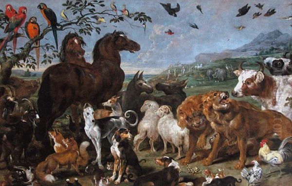 The animals go to Noah' s Ark - view 1