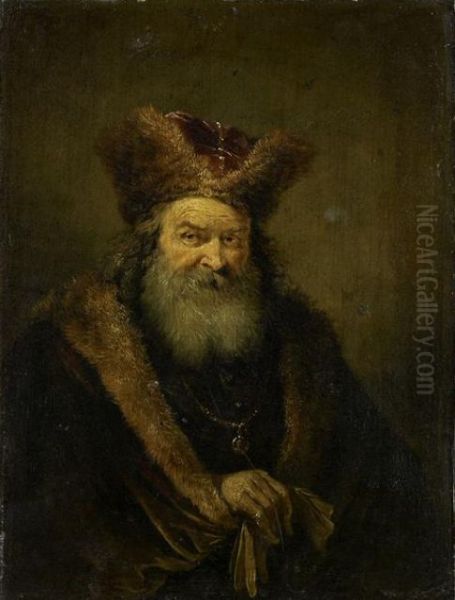 Old man with fur hat - view 1